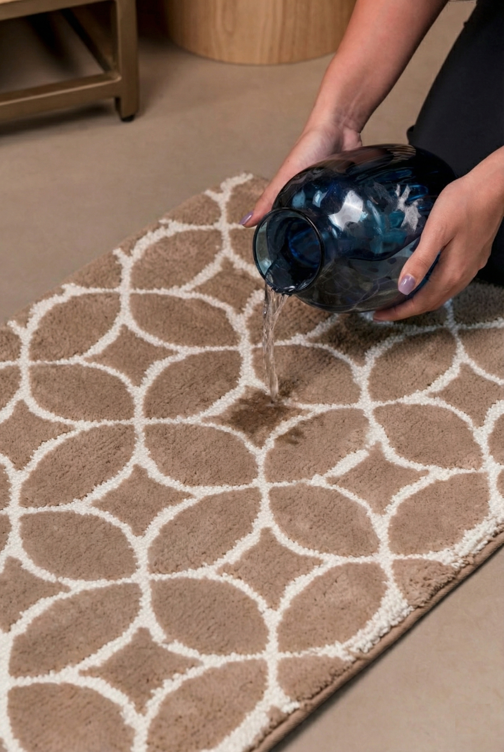 The Halo | Geometric Foam Bath Rug