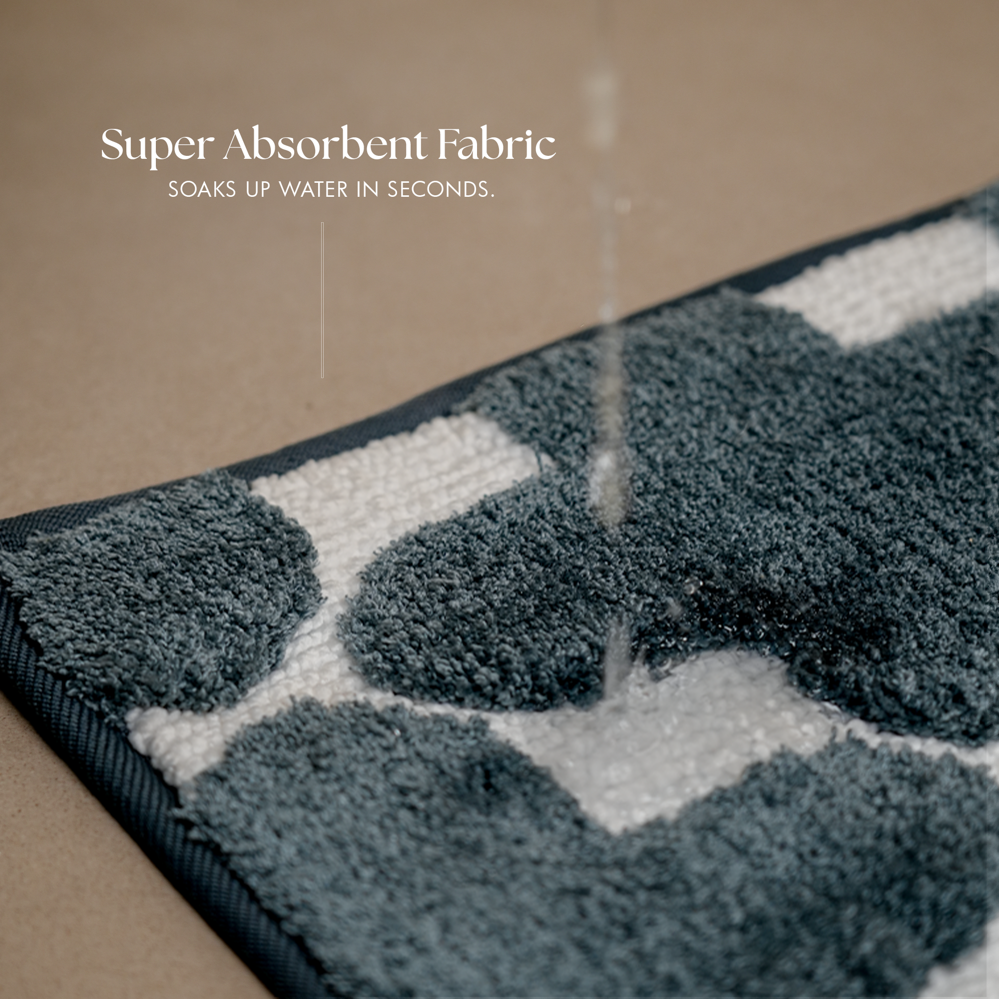 The Clover Suit | Geometric Bath Mat