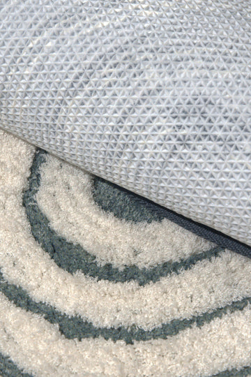 Ripple Luxe Spiral | TPR Backing Bath Mat