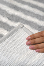 The Low Tide | Striped Microfiber Bath Mat