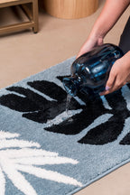 The Silva |  Ultra Plush Leaf Bath  Rug