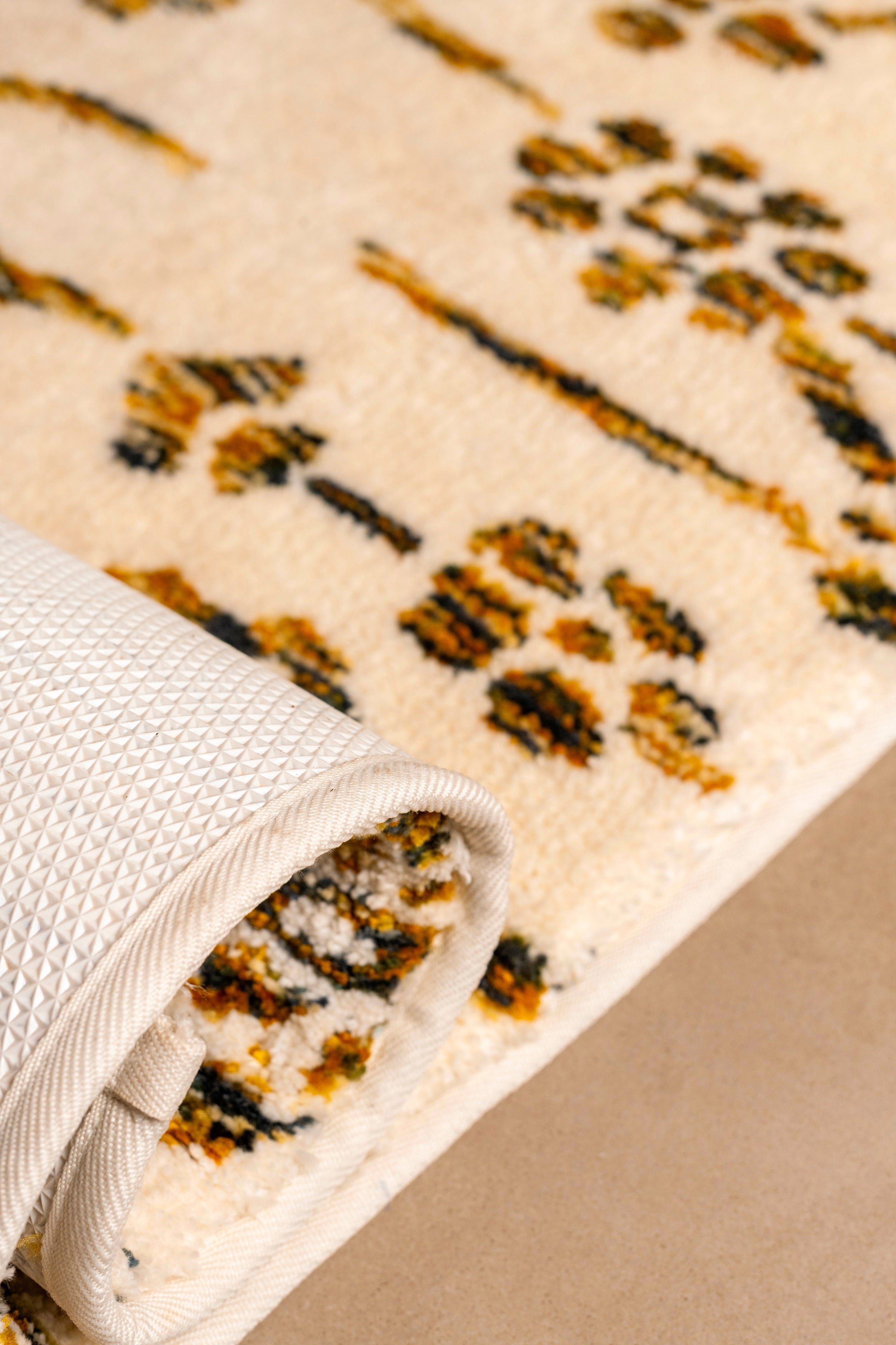 The Flora | Golden Bloom Luxury Floral Bedside Runner
