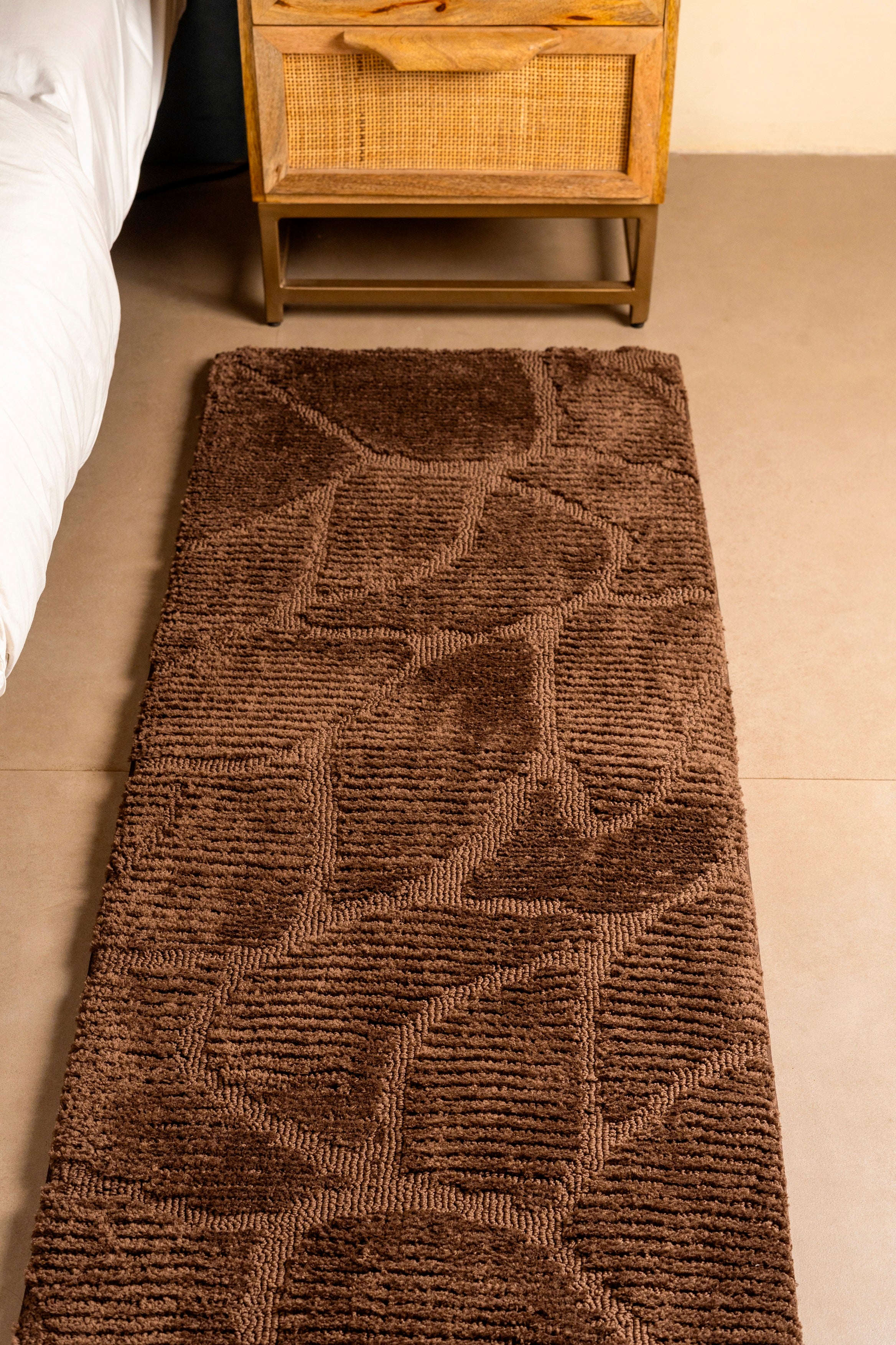 The Verde | Foam Padded  Jacquard Bedside Runner