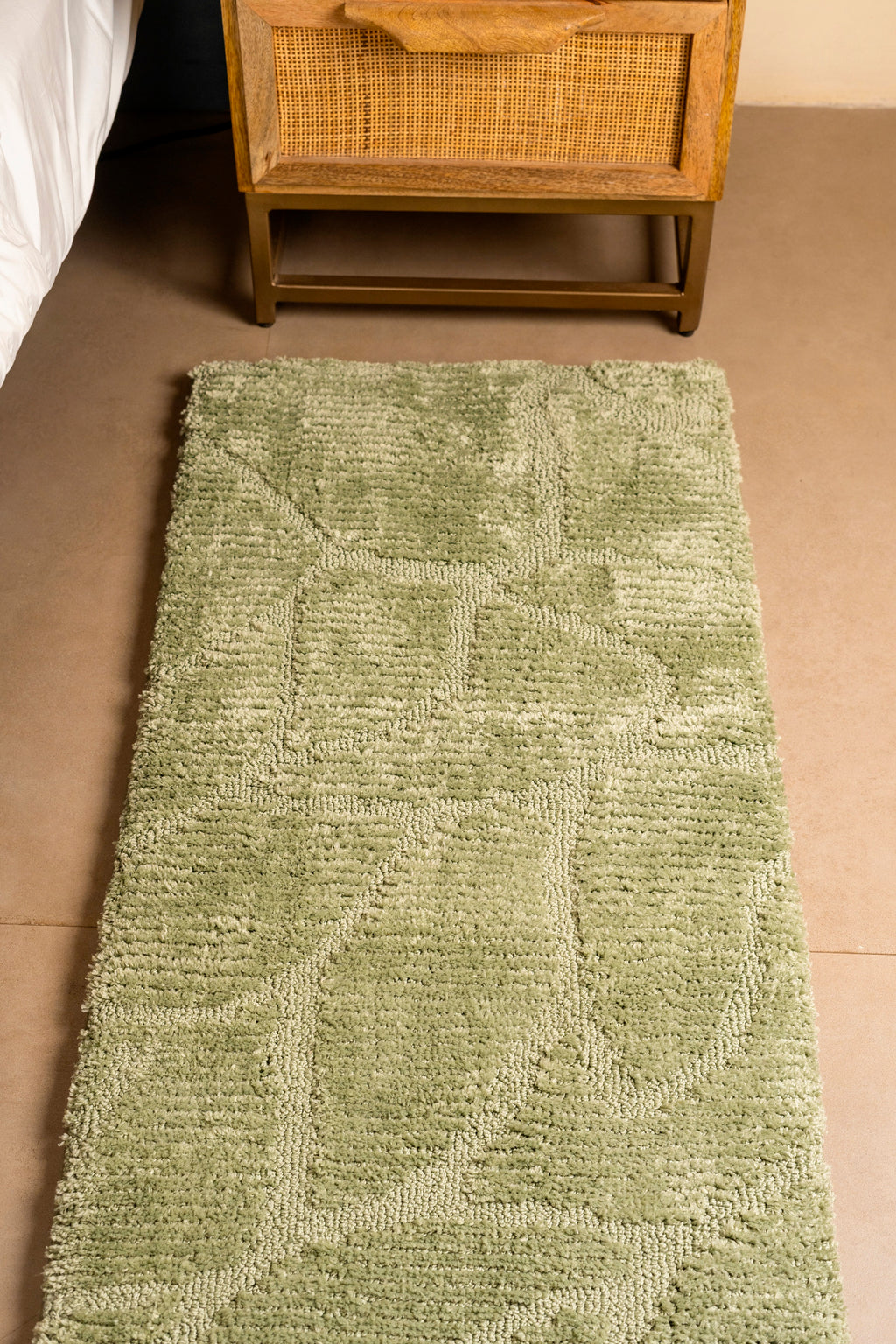 The Verde | Foam Padded  Jacquard Bedside Runner