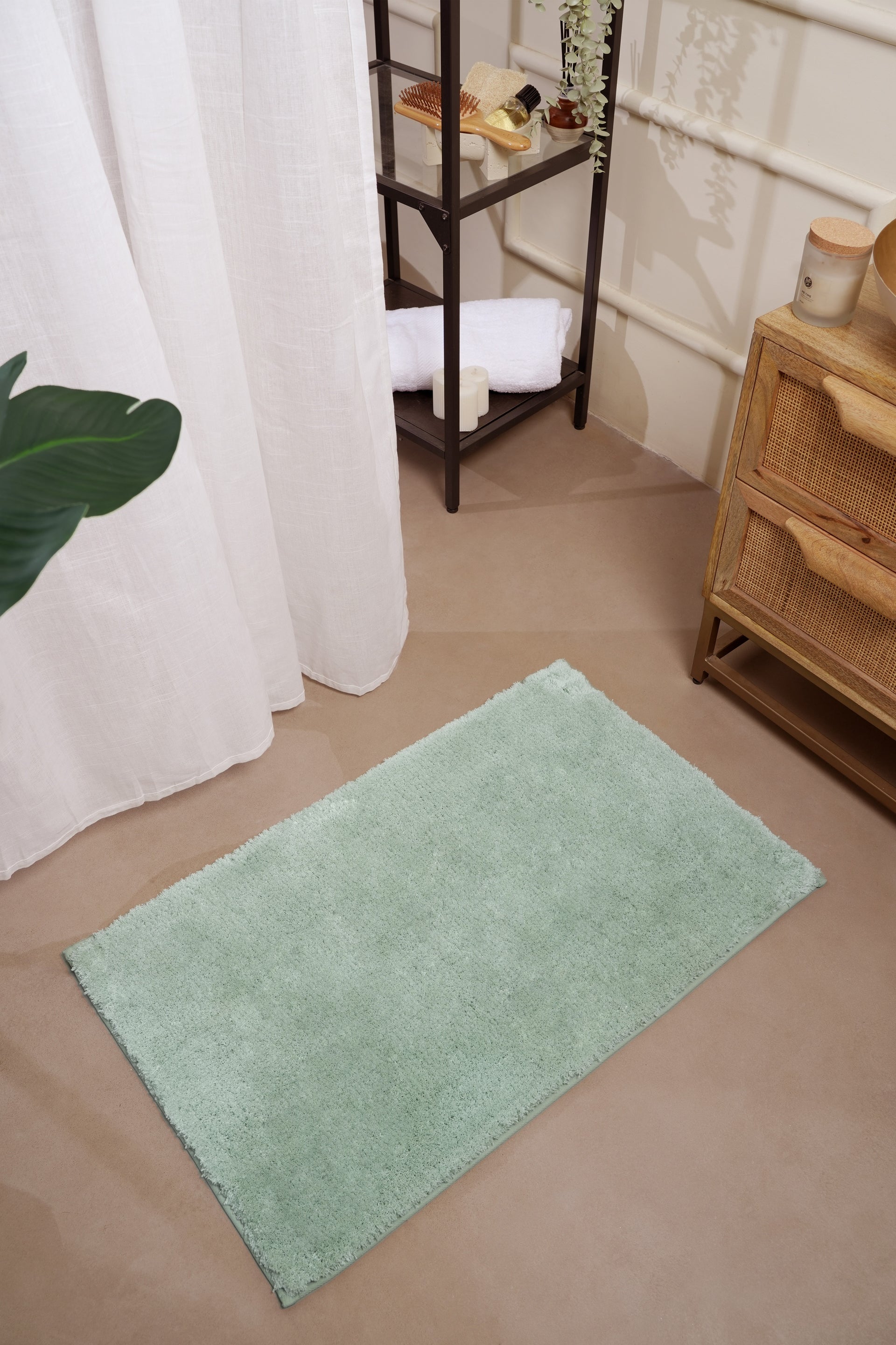 The Mora Solids | TPR Backing Bath Mat