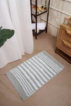 The Low Tide | Striped Microfiber Bath Mat