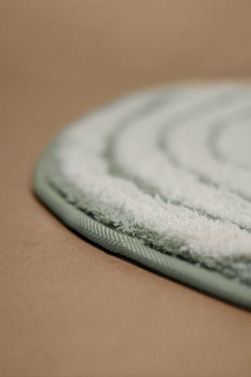 Ripple Luxe Spiral | TPR Backing Bath Mat