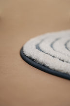 Ripple Luxe Spiral | Round Bath Mat