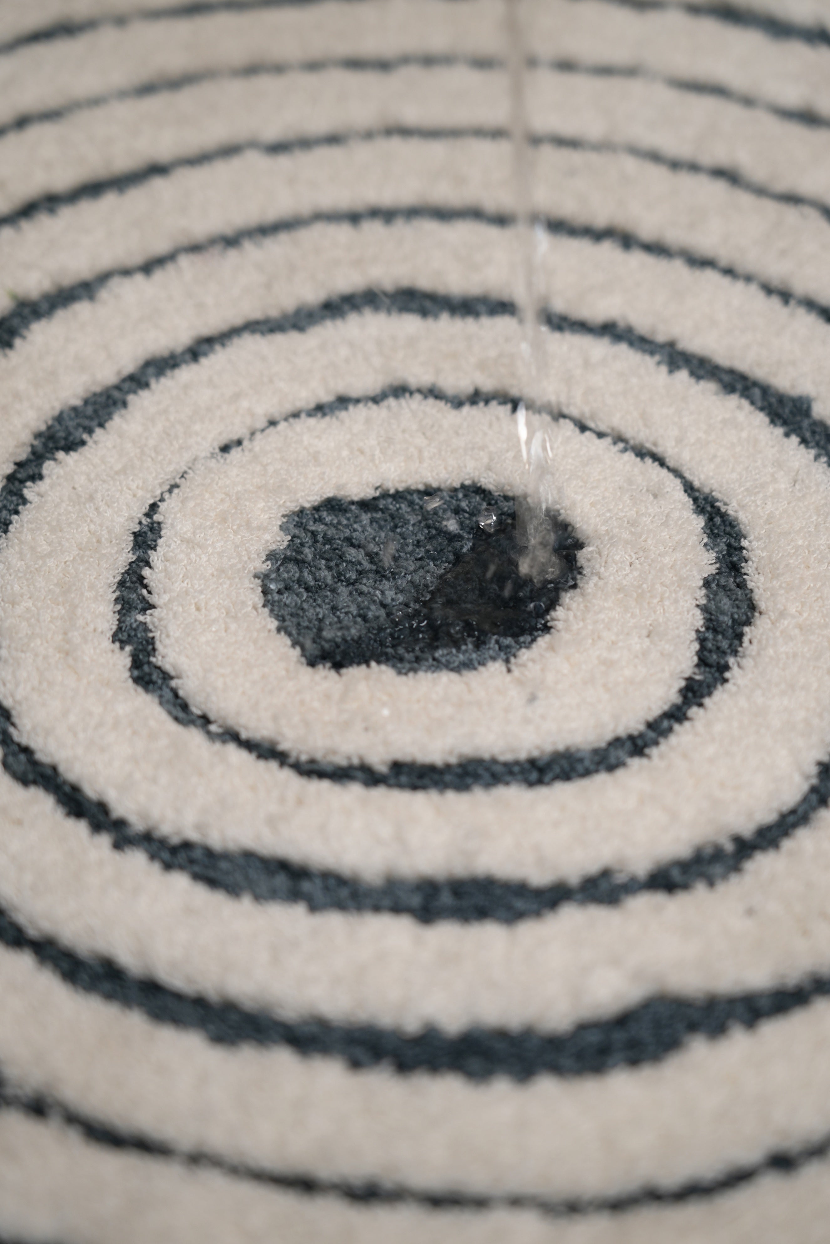 Ripple Luxe Spiral | Round Bath Mat