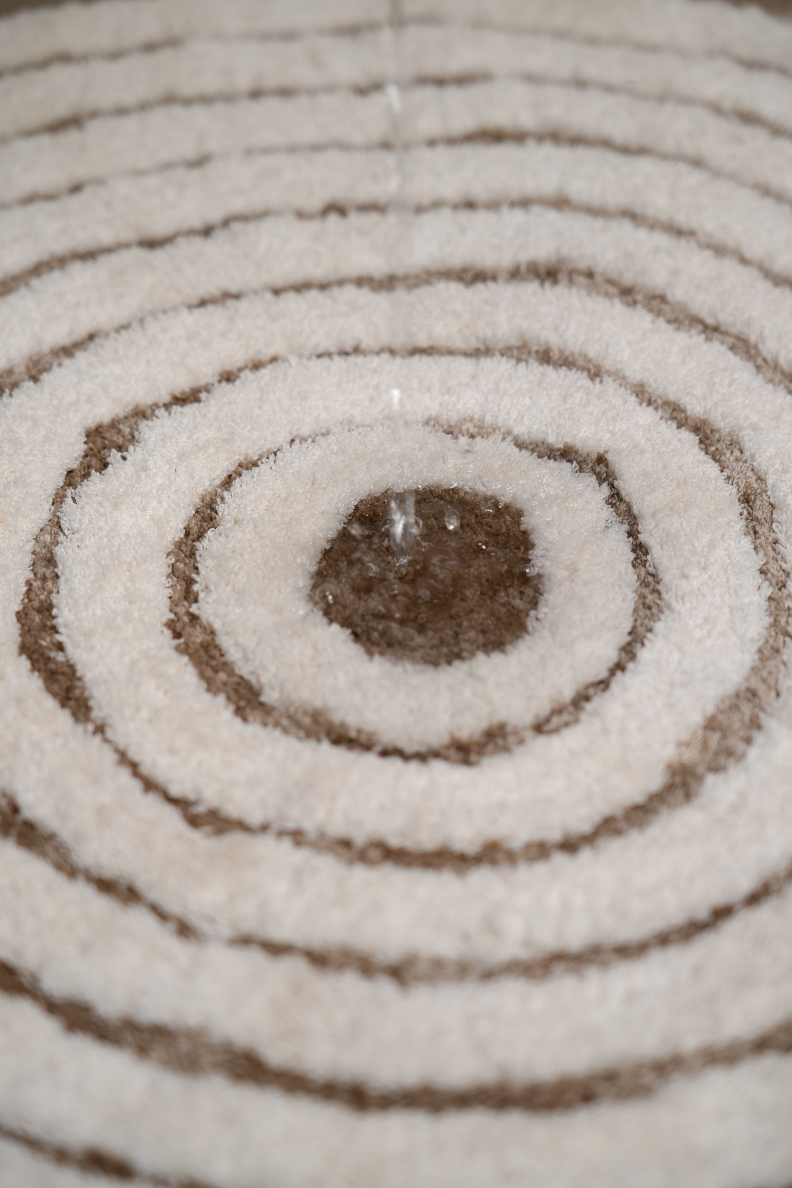 Ripple Luxe Spiral | Round Bath Mat