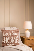 The Hearth | Let’s Stay Home Plush Cushion | Pack of 1