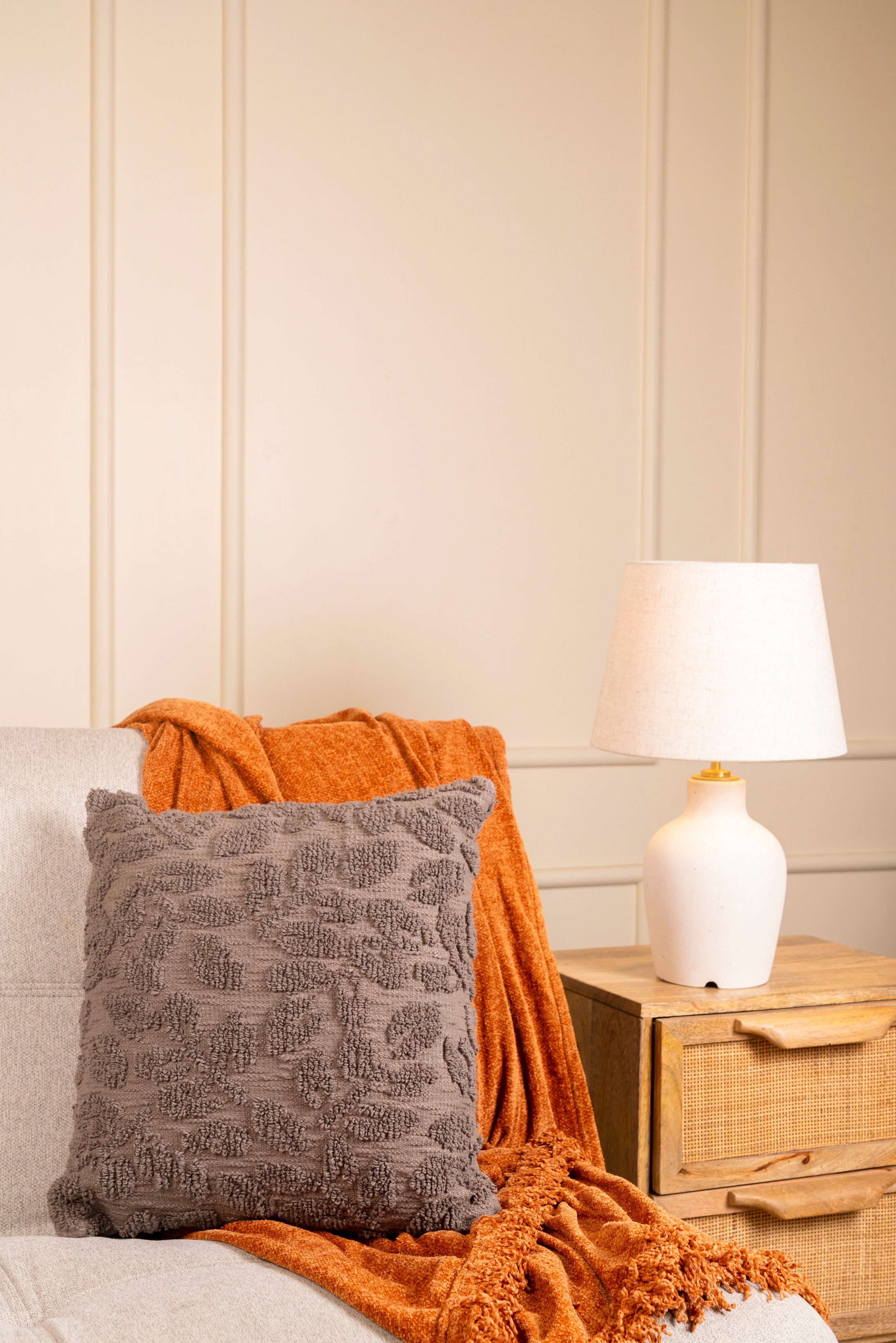 The Verdant |  Slubbed Cotton Cushion | Pack of 1