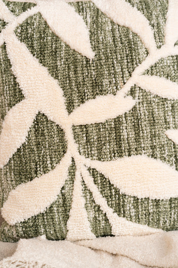 The Folia | Knitted Leaf Cushion | Pack of 2