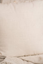 The Plume | Artisan Fringe Cotton Cushion | Pack of 1