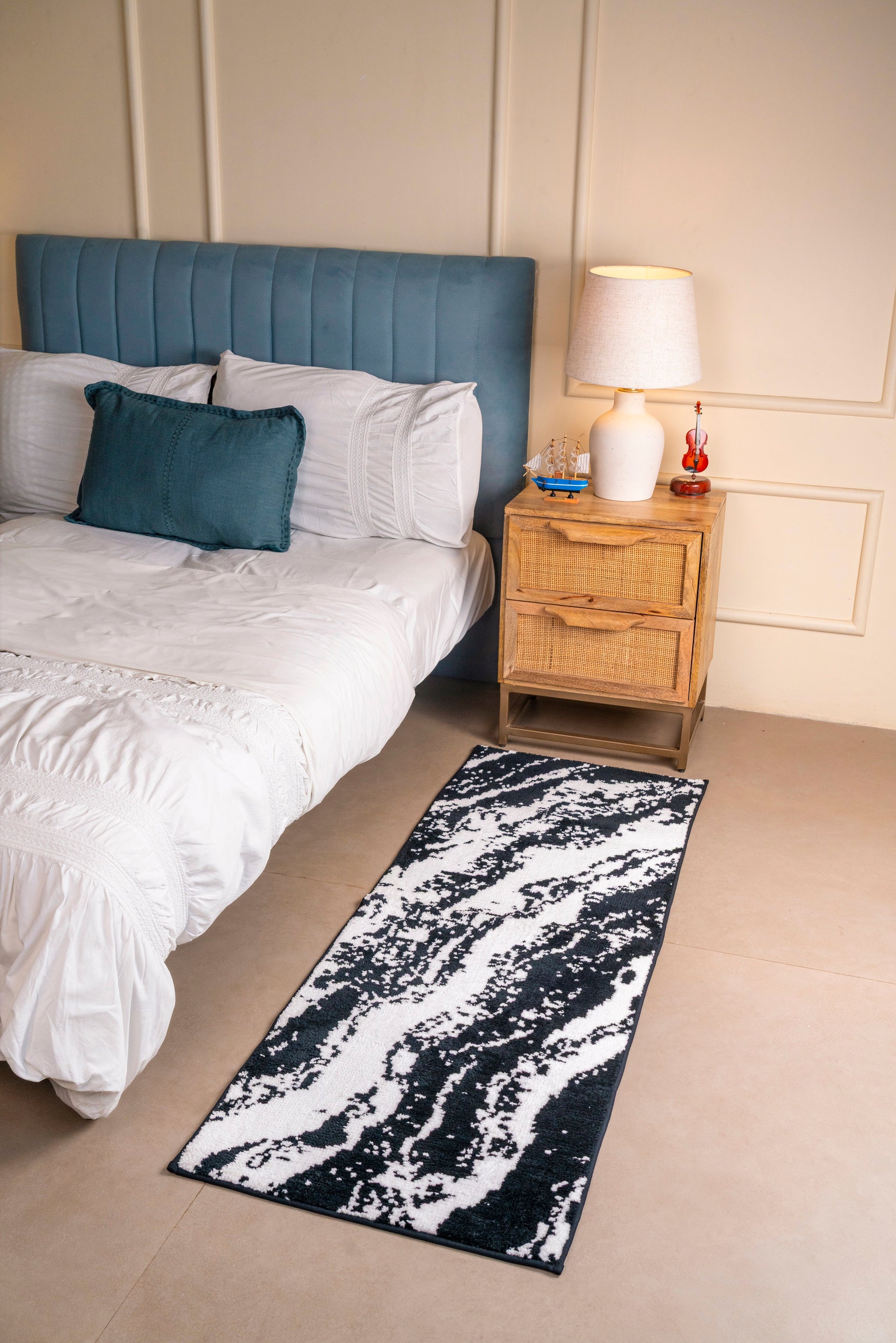The Stream | Marble TPR Backing Bedside Runner