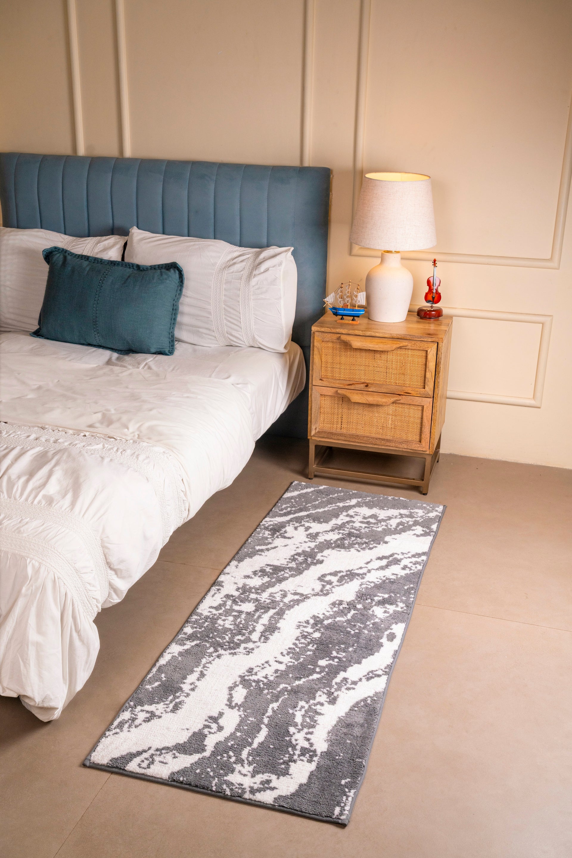 The Stream | Marble TPR Backing Bedside Runner