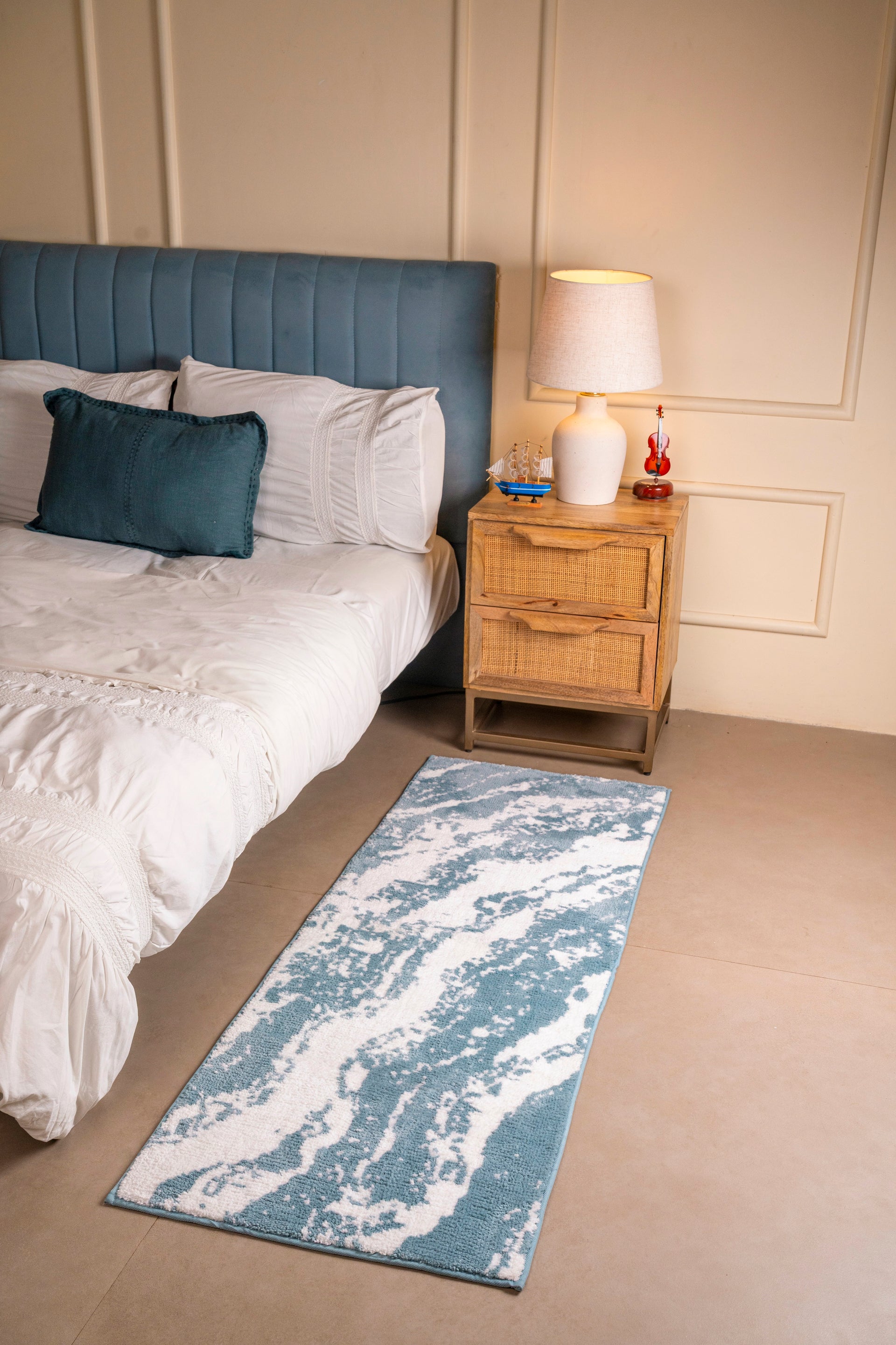 The Stream | Marble TPR Backing Bedside Runner