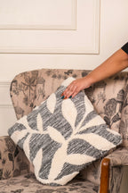 The Folia |Knitted Leaf Cushion | Pack of 1