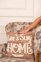 The Hearth | Let’s Stay Home Plush Cushion | Pack of 2