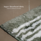 The Low Tide | Striped Microfiber Bath Mat