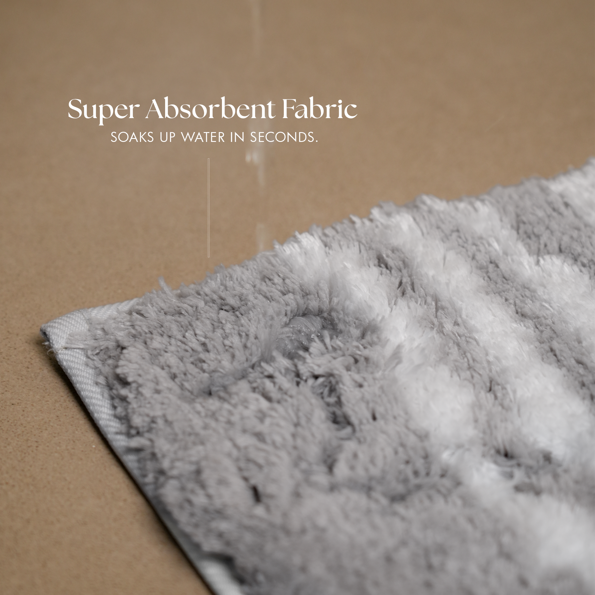 The Low Tide | Striped Microfiber Bath Mat