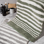 The Low Tide | Striped Microfiber Bath Mat