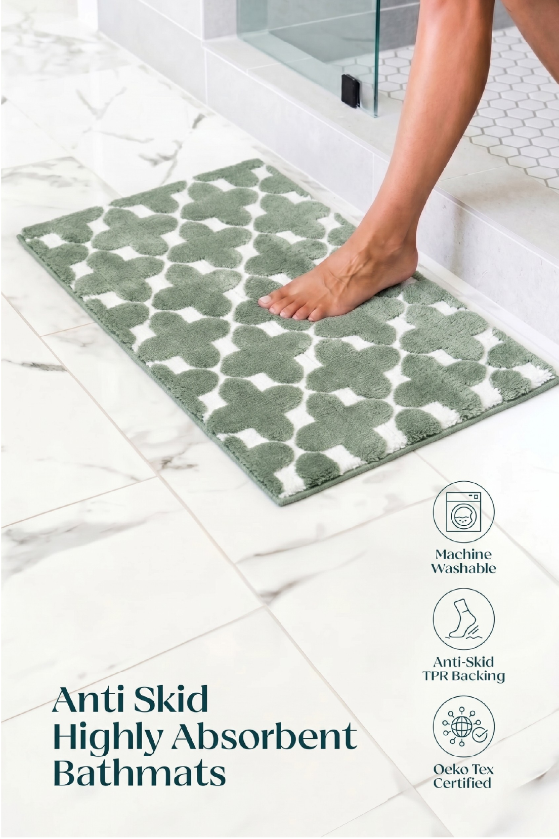 The Clover Suit | TPR Backing Bath Mat