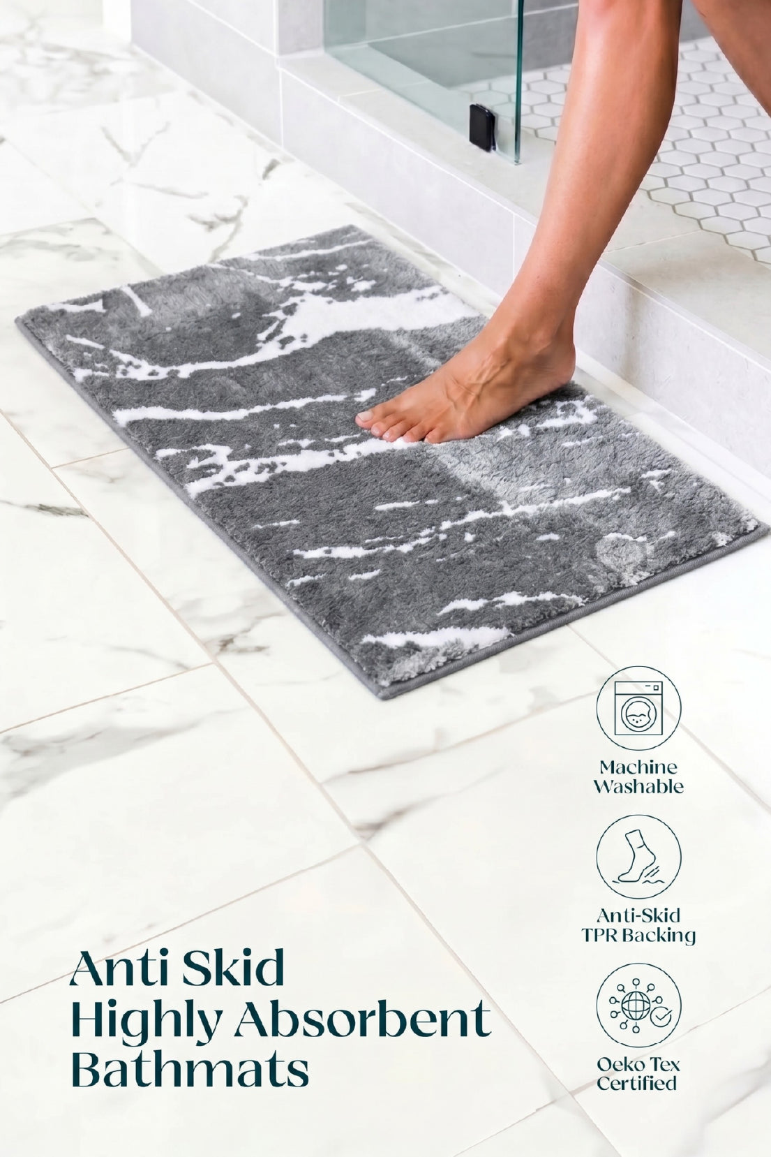 The Drift | TPR Backing  Bath Mat
