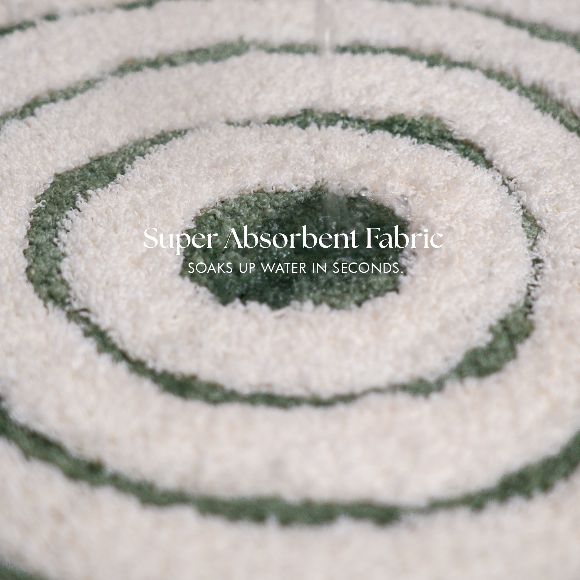 Ripple Luxe Spiral | Round Bath Mat