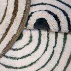Ripple Luxe Spiral | Round Bath Mat