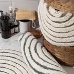 Ripple Luxe Spiral | Round Bath Mat
