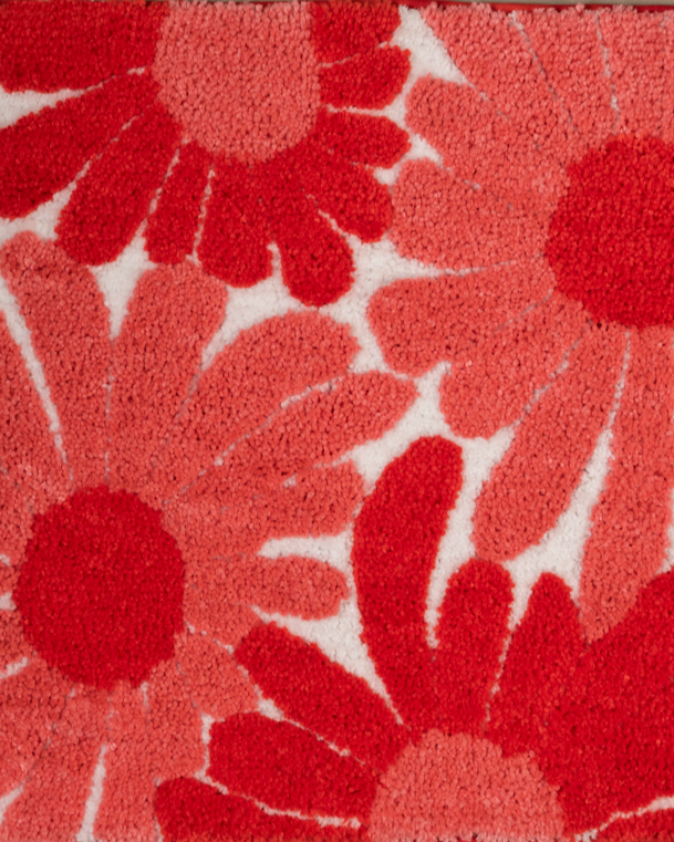 The Sol | Floral TPR Backing Bath Mat