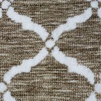Ultra-Soft Ivory Trellis Bath Mat