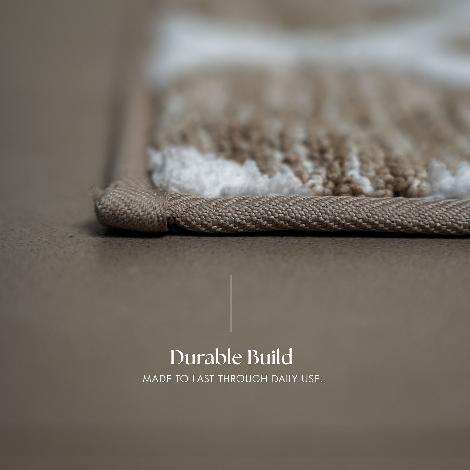 Ultra-Soft Ivory Trellis Bath Mat