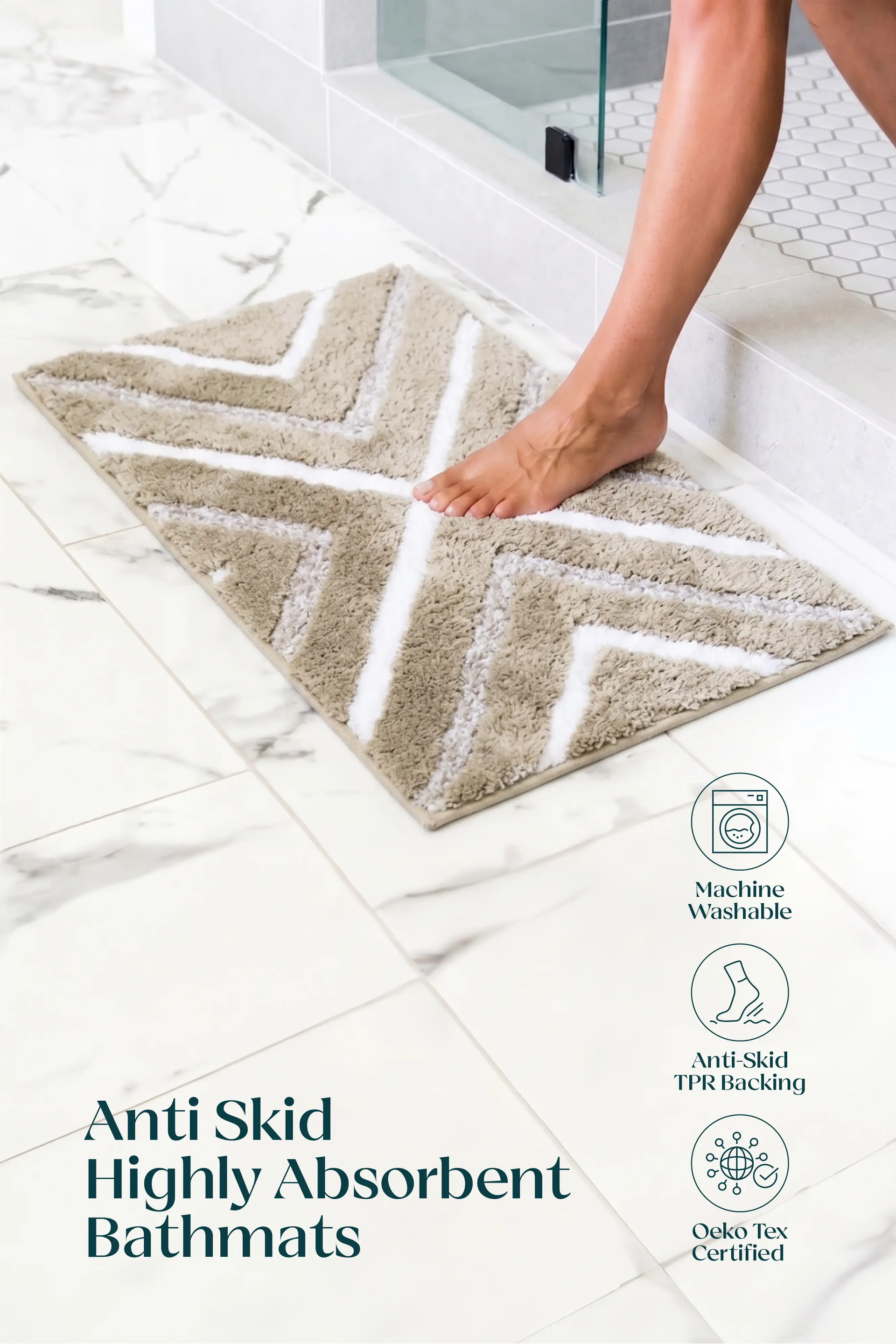 The Delta |  TPR Backing Bath Mat