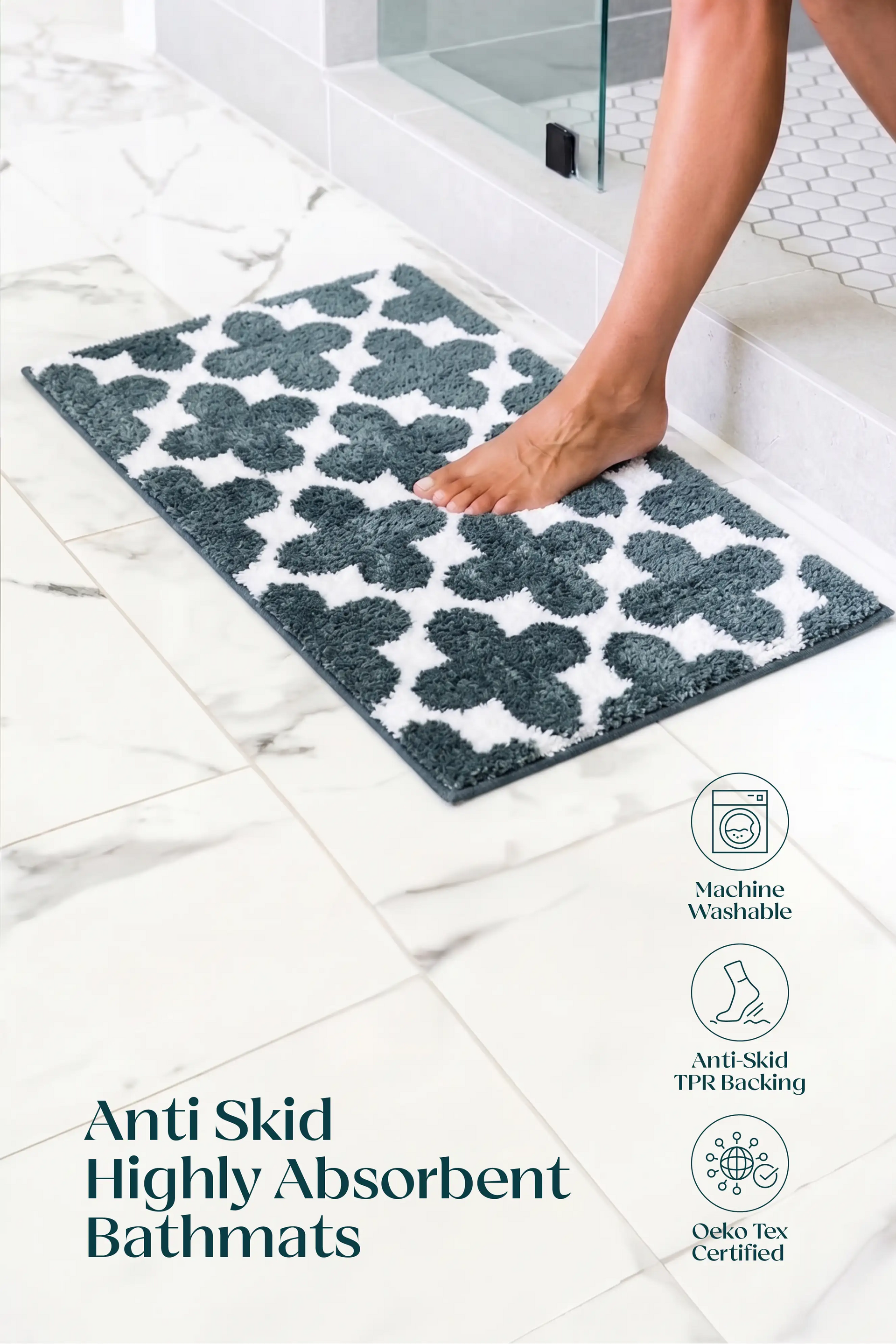 The Clover Suit | TPR Backing Bath Mat