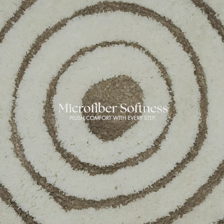 Ripple Luxe Spiral | Round Bath Mat