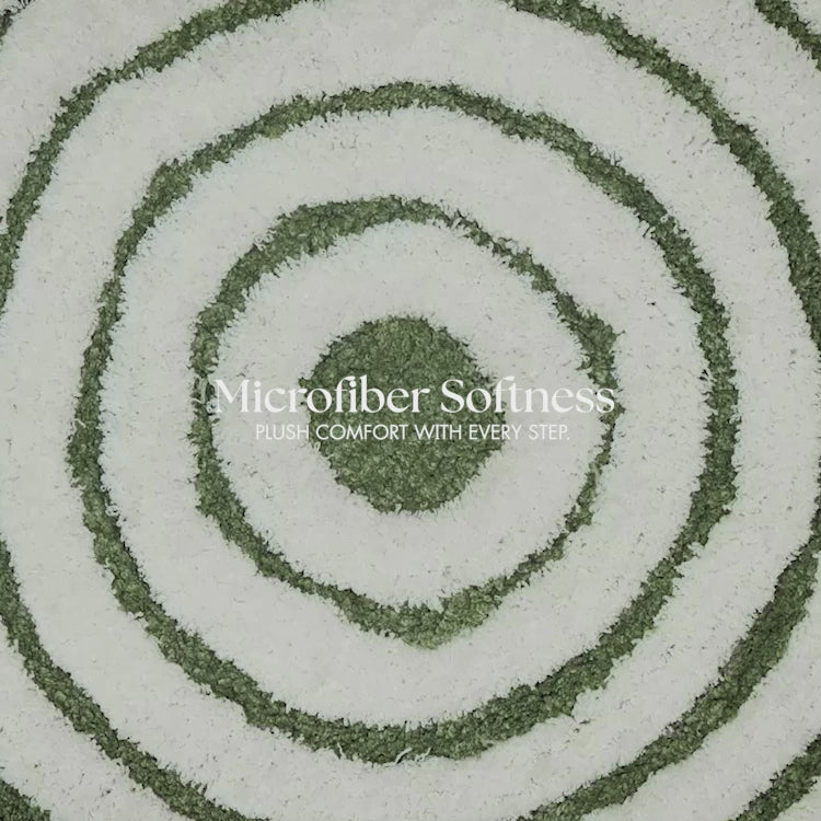Ripple Luxe Spiral | Round Bath Mat